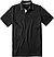 Polo-Shirt, Mikrofaser UV-Schutz, schwarz - black
