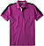 Polo-Shirt, Mikrofaser, pink - wild aster