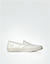 Slip Ons mit Lackleder-Details - weiß