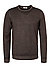 Pullover, Merinowolle, graubraun meliert - braun