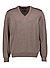 Pullover, Merinowolle waschbar, cappuccino meliert - cappuccino