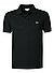 Polo-Shirt, Slim Fit, Baumwoll-Piqué, schwarz - noir