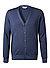 Cardigan, Merinowolle, jeansblau - jeansblau