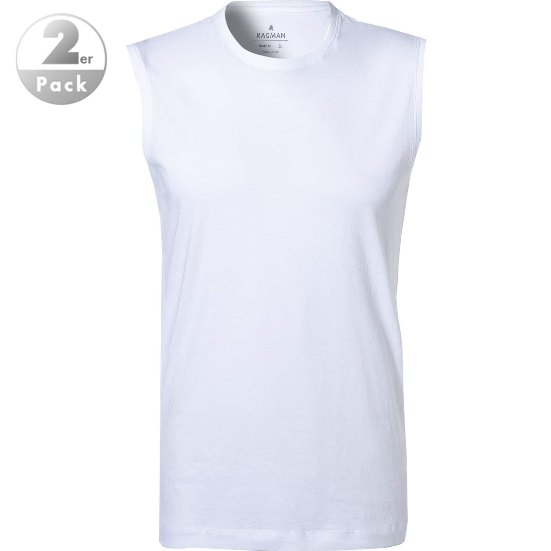 RAGMAN Herren Tanktops weiß