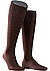 Luxury Merino No.7, Kniestrümpfe, Schurwolle, schokobraun - brown