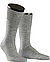 Serie Luxury No.6, Socken, Schurwolle-Seide, hellgrau meliert - ligtht grey mel.