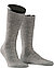 Serie Luxury Merino No.7, Socken, Schurwolle, hellgrau meliert - light grey