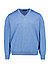 Pullover, Merinowolle, jeansblau meliert - azurblau