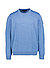 Pullover, Merinowolle, rauchblau meliert - azurblau
