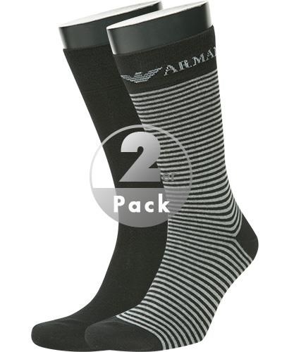 EMPORIO ARMANI Socken 2er Pack 302302/CC114/00020