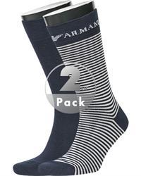 EMPORIO ARMANI Socken 2er Pack 302302/CC114/00035