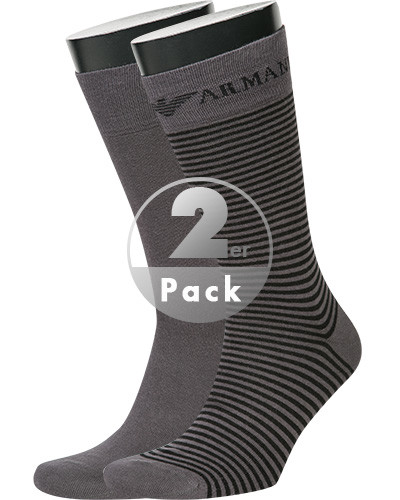 EMPORIO ARMANI Socken 2er Pack 302302/CC114/00044