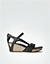 Wedges im Metallic Look - black