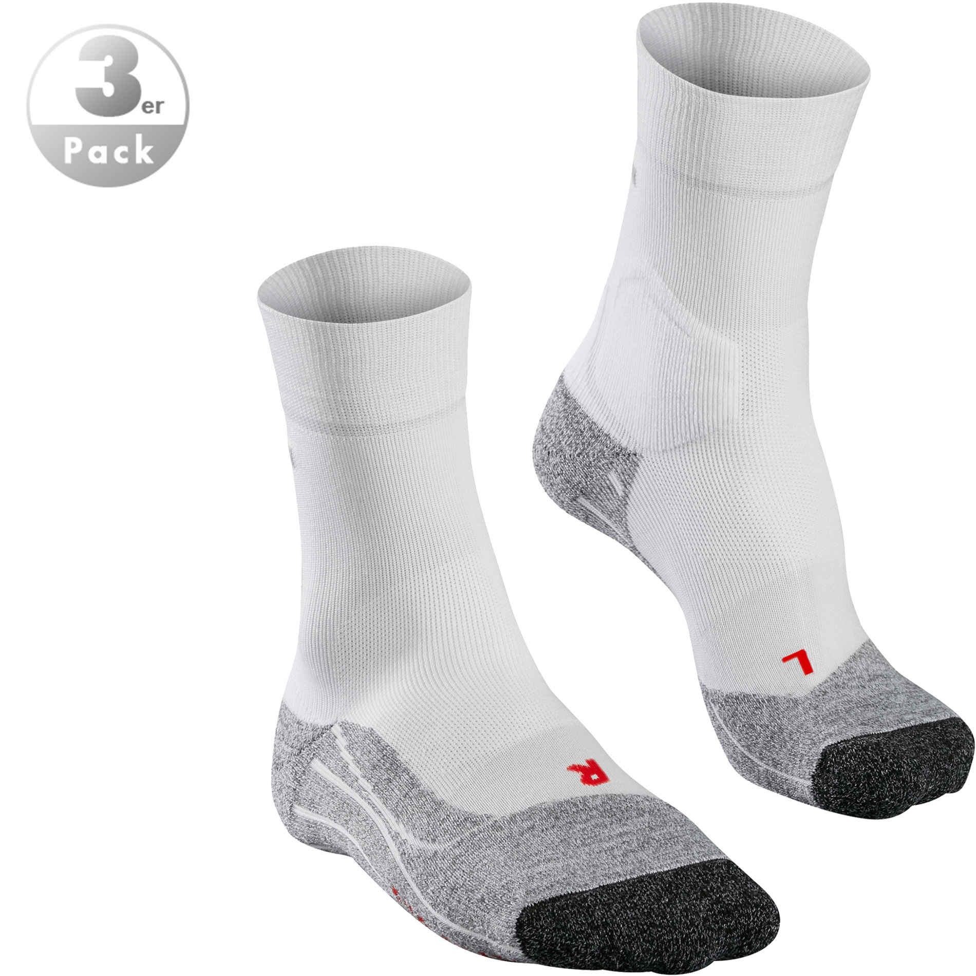 Falke Herren Socken Weiß Mikrofaser/Funktion Unifarben