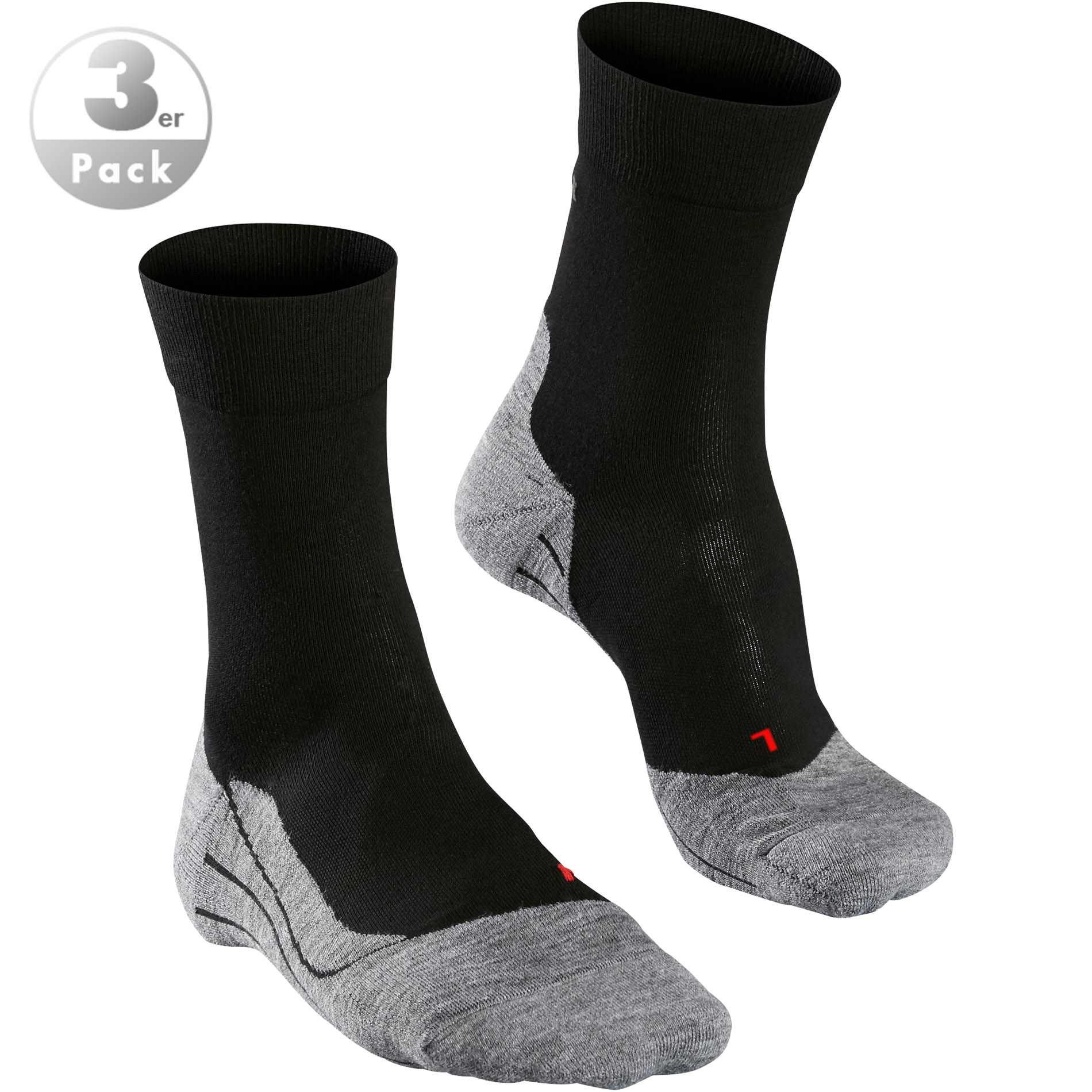 Falke Herren Socken schwarz Mikrofaser/Funktion unifarben