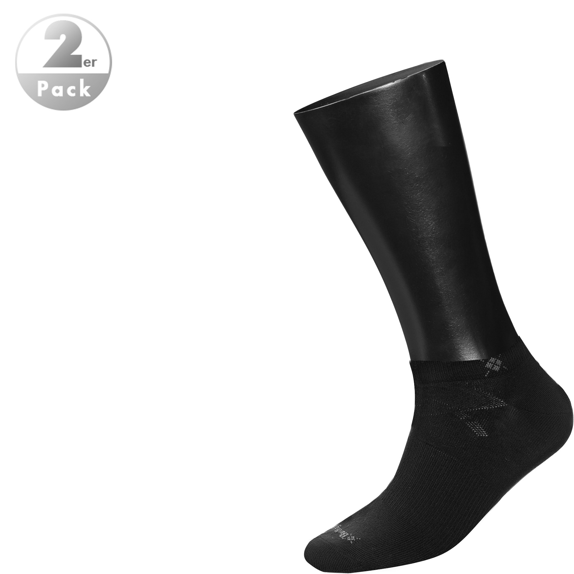 Burlington Herren Socken schwarz Baumwolle