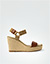 Wedges mit Keilabsatz - tan
