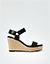 Wedges mit Keilabsatz - black