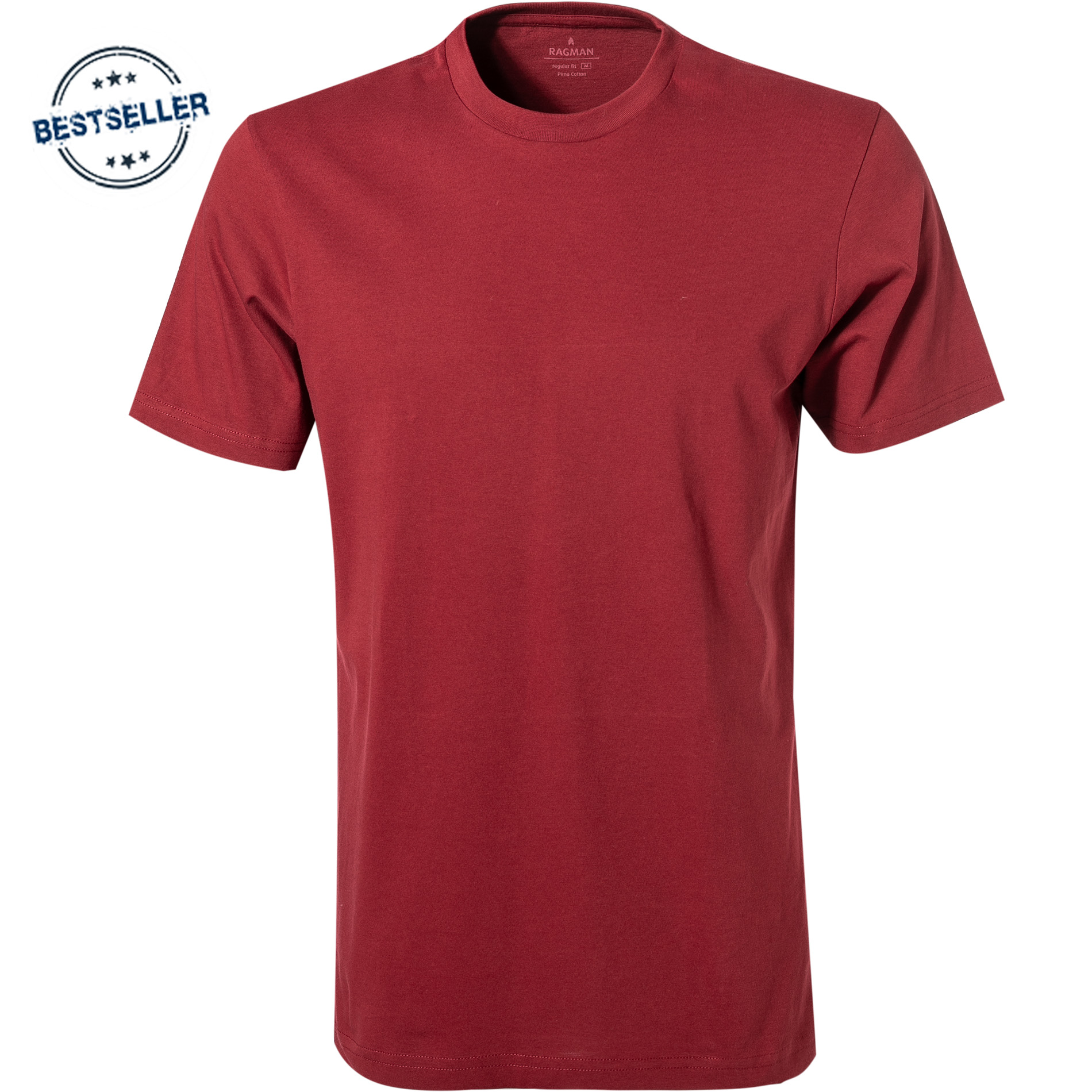 RAGMAN Herren T-Shirt rot