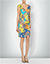 Kleid mit asymmetrischer Drapierung - paisley blue