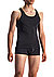 Tanktop, RED1601, Baumwoll-Stretch, schwarz - black