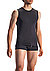 Tanktop, Baumwoll-Stretch, schwarz - black