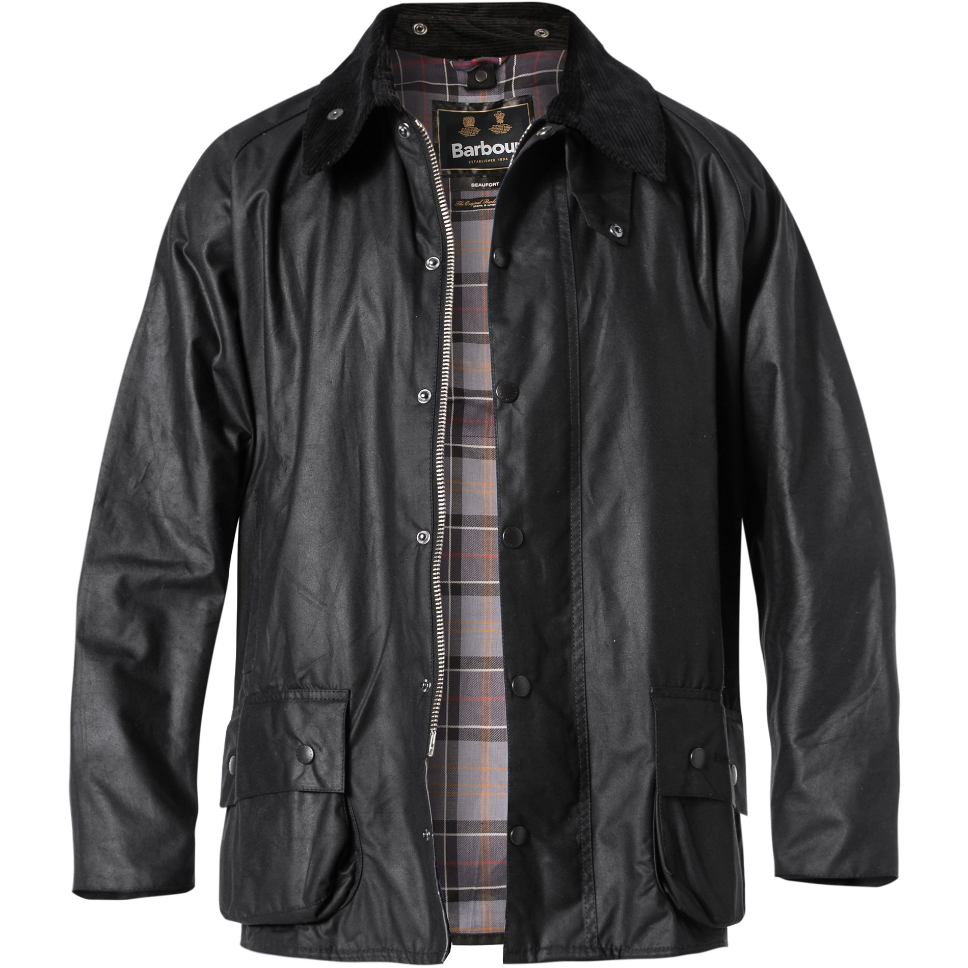 Barbour Herren Jacke Schwarz Unifarben