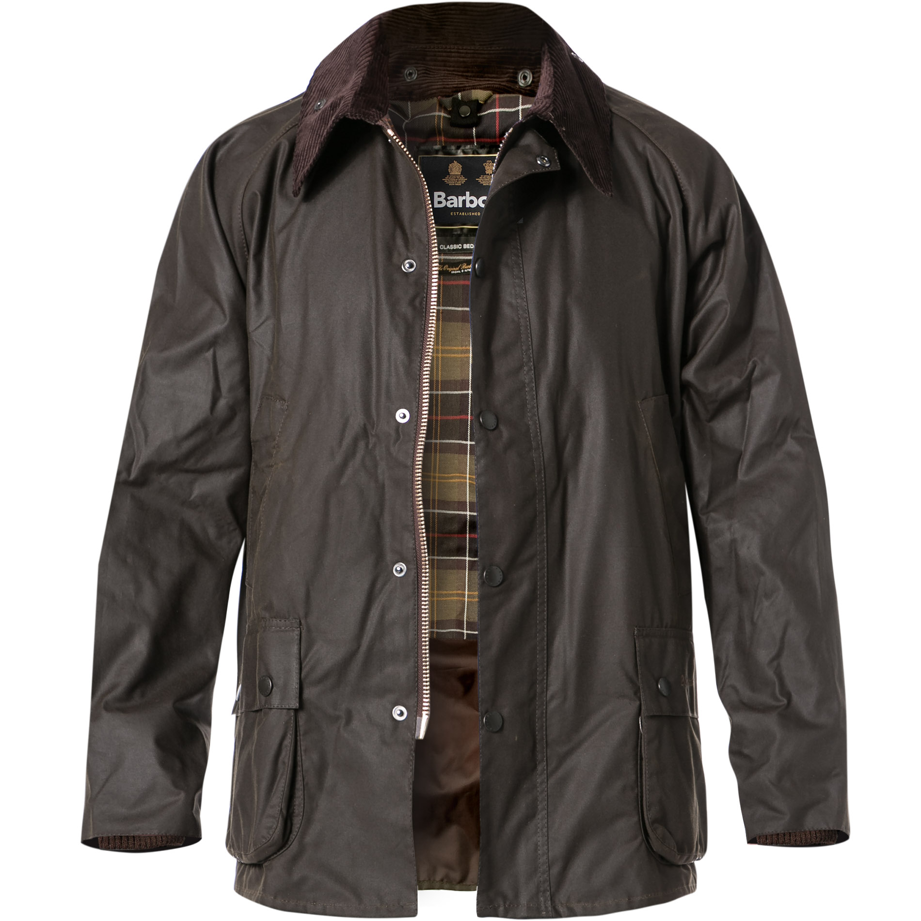 Barbour Herren Jacke braun Baumwolle unifarben Schleife 6100/60250/370