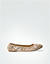 Ballerinas mit Logo-Cut-Outs - gold