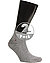 Socken, Baumwolle, grau meliert - middle grey melange