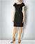 Kleid im klassischen Design - schwarz