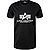 T-Shirt, Baumwolle, schwarz - black