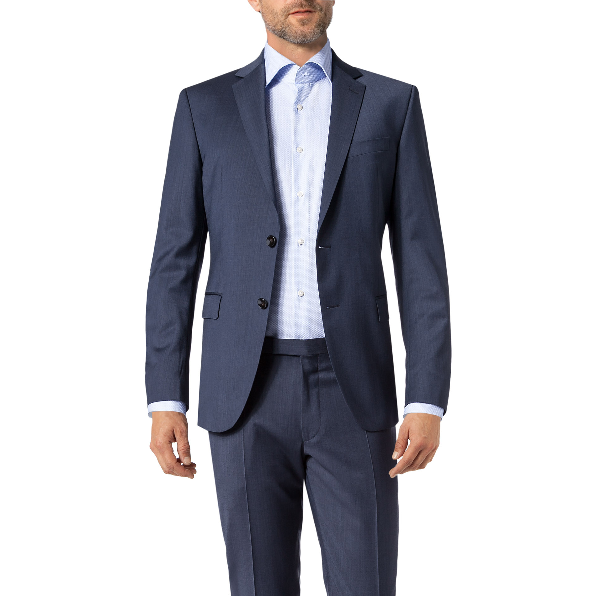 JOOP! Herren Sakko blau meliert Slim Fit