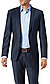 Sakko, Slim Fit, Schurwolle, dunkelbau meliert - nachtblau