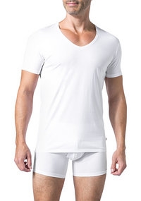 DEREK ROSE Pima Cotton V-Shirt 8025/JACK001WHI