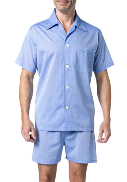 Stylingtipps Beschreibungsbild von DEREK ROSE Shortie Pyjama Set 6250/AMAL001BLU