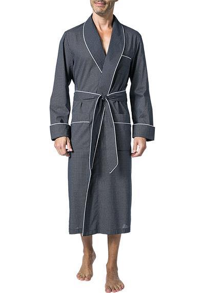 DEREK ROSE Piped Dressing Gown 5505/PLAZ021NAV