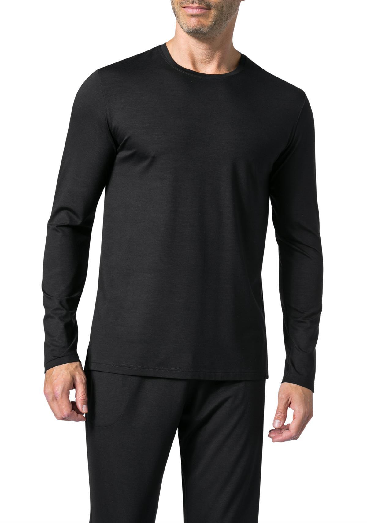 DEREK ROSE Long Sleeve T-Shirt 3083/BASE001BLA Image 0