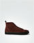 Sneaker aus Veloursleder - madder brown