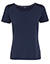 T-Shirt mit Spitzenpasse - dark iris