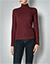 Longsleeve mit Rollkragen - deep cabernet
