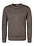Pullover, Merinowolle, taupe meliert - cappuccino