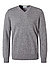 Pullover, Reines Kaschmir, mittelgrau meliert - grau