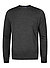 Pullover, Standard Fit, Merinowolle Extrafein, dunkelgrau meliert - charcoal