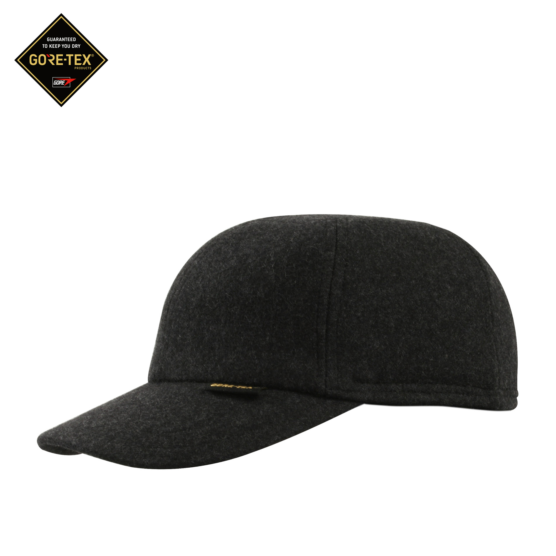 Herrenausstatter Herren Baseball Cap grau Woll-Stoff