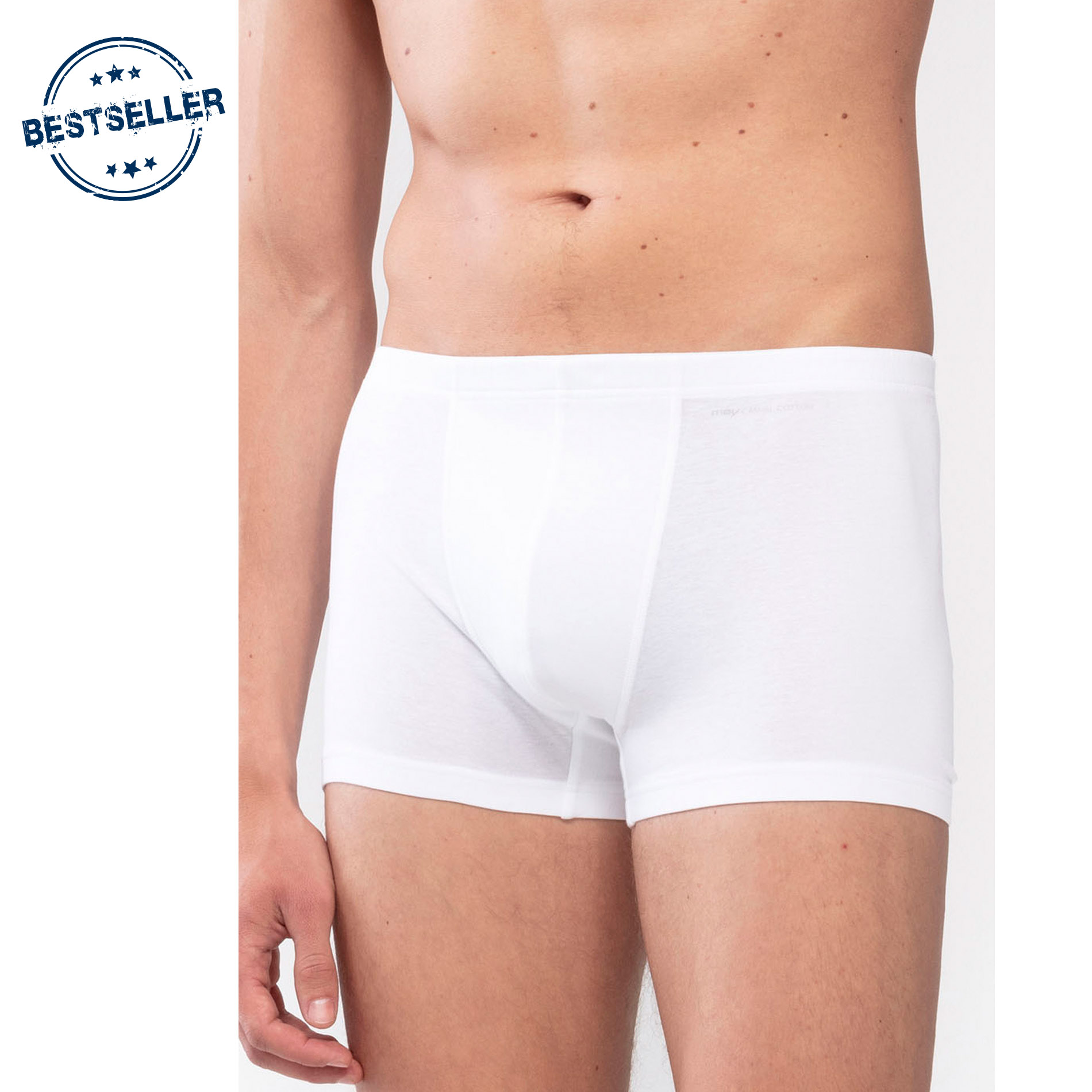 Mey Herren Shorty weiß Pima unifarben