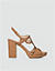 Sandaletten im orientalischen Design - cognac