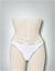 Thong mit elastischen Abschlüssen - white