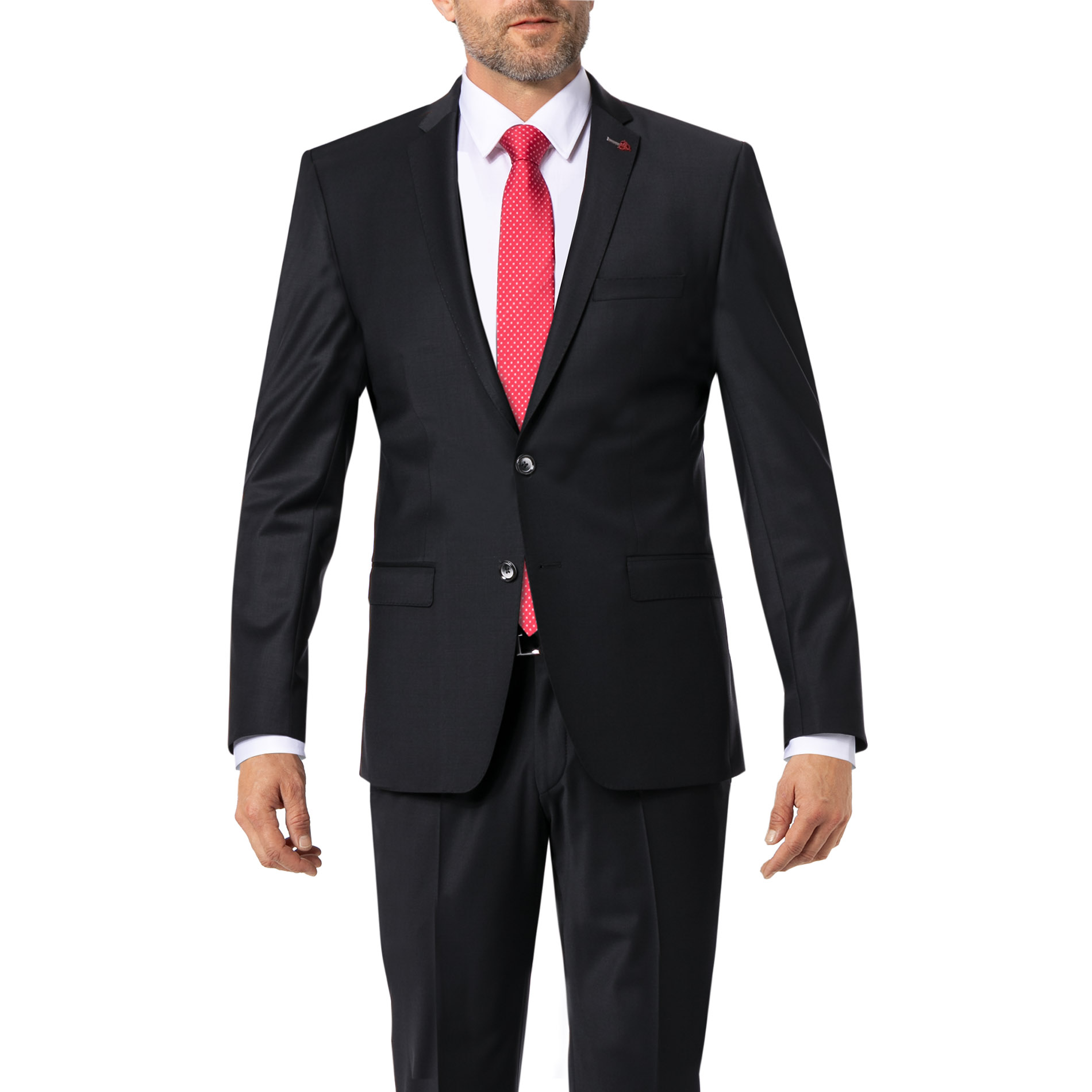 ROY ROBSON Herren Sakko schwarz Slim Fit