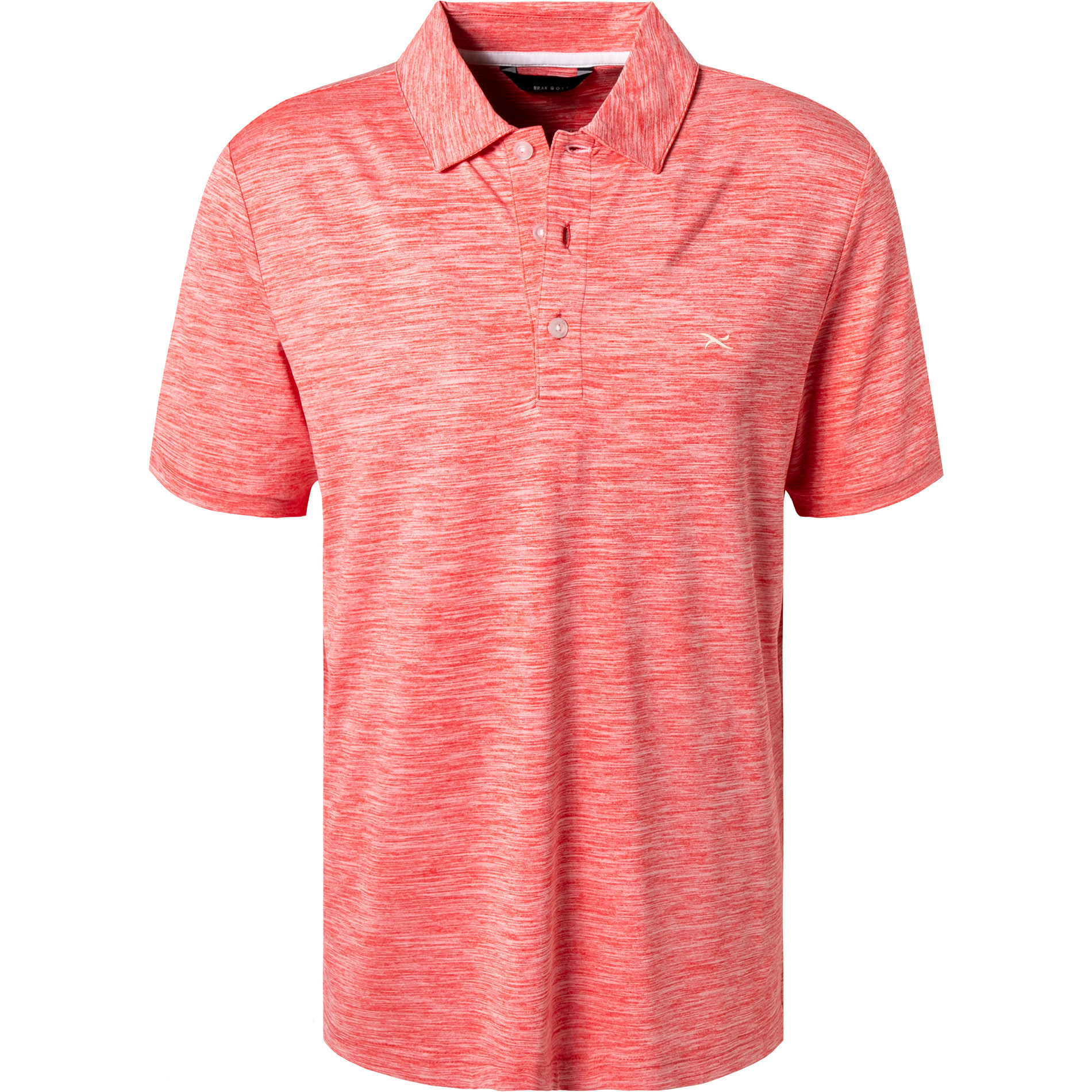Brax Herren Polo-Shirt rot Mikrofaser/Funktion meliert